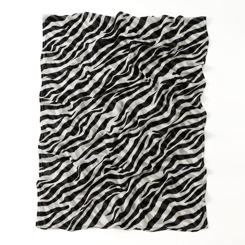 Women's Scarve Classic Popular Leopard Print Cotton Long Scarf Retro Trend Zebra Print Headscarf Women Spot_voghion.com