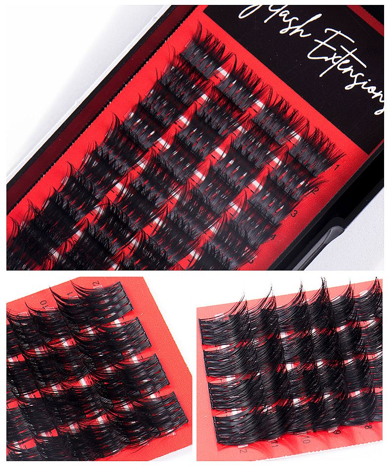 Lash extension set Large capacity single tufted hair section false eyelashes naturally thick lashes_voghion.com