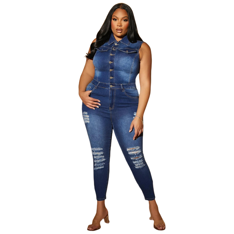 Dammode sexiga mode denim rippade byxor_voghion.com