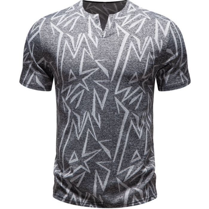 Maglietta a maniche corte snellente giovanile, estiva, da uomo, nuova moda casual europea con motivo personalizzato_voghion.com