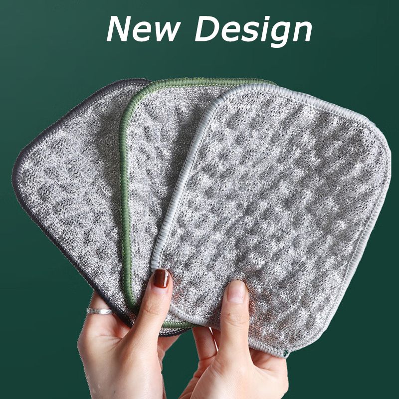 5/10 pezzi di spugna per lavare i piatti, spugne lavabili riutilizzabili, spugna magica a doppio lato per lavare i piatti per utensili da cucina puliti_voghion.com