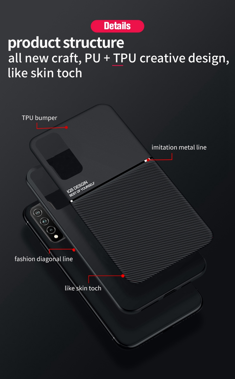 Luxury Matte Phone Case For Honor 9X 10X Lite 9A Back Cover Leather Silicone Car Holder Case For Honor 9X Pro 8X Max 30i_voghion.com