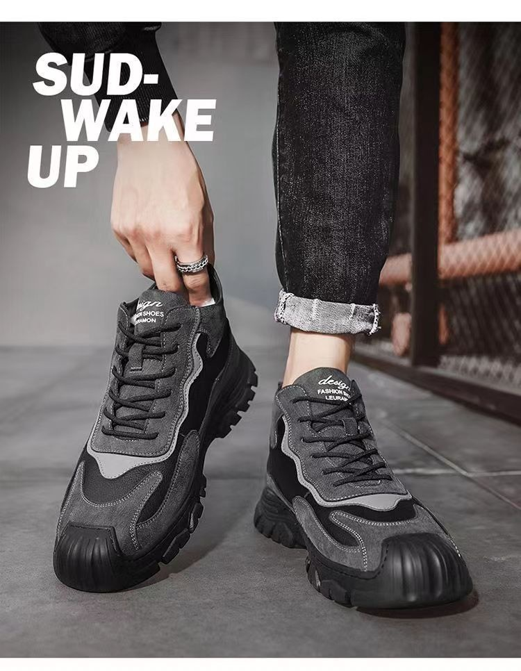 Man Comfortable Work Shoes Running Shoes Sneakers Mesh Footgear Footwear_voghion.com