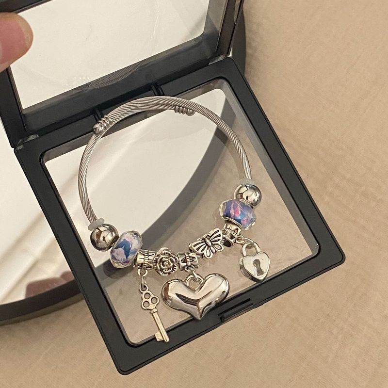 Pan's Edelstahl Vielseitig Ins Perlen DIY Perlen Herz Armband Für Frauen Charme_voghion.com