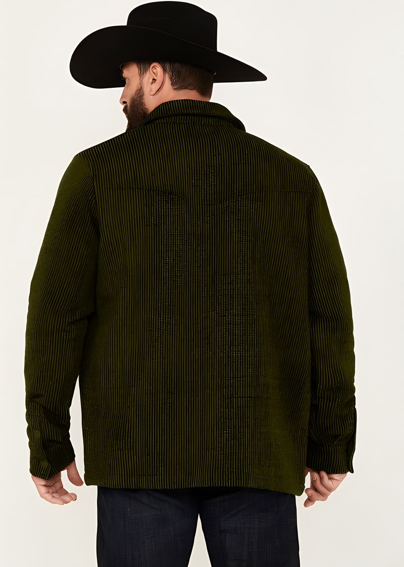 2024 Foreign Trade Men's Loose Fit Spring And Autumn Corduroy Long Sleeve Turn-Down Collar Jacket_voghion.com