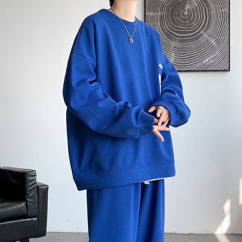 Men's Waffle Casual Sportswear Hanorac Explosive Street Fashion Brand Primăvară și Toamnă Plus Size Pantaloni de Trening cu Picior Drept_voghion.com
