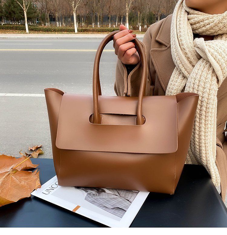 Large capacity for women's commuting tote new high-end feel, versatile handheld shoulder bag, large bag_voghion.com