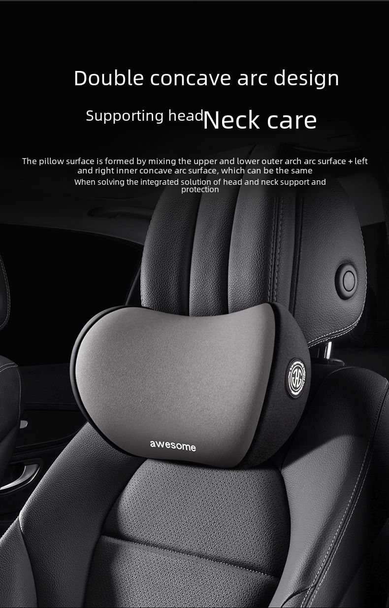 Car headrest pillow car seat memory foam waist cushion car neck pillow a pair of car pillow neck pillow car_voghion.com