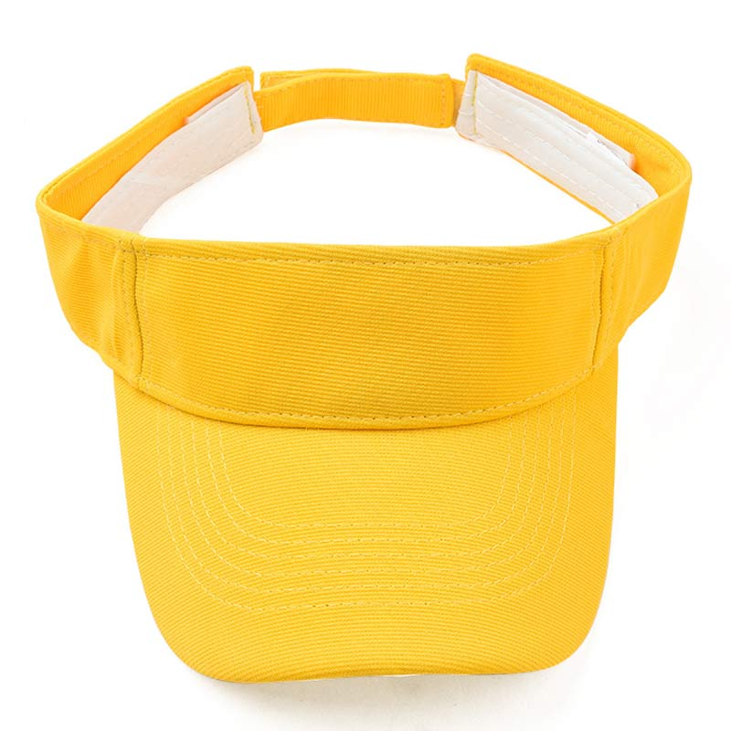 Plain Summer Sun Visor Caps Running Tennis Golf Visor Hats Sporty Style Black White Royal Blue Khaki Dusty Pink_voghion.com