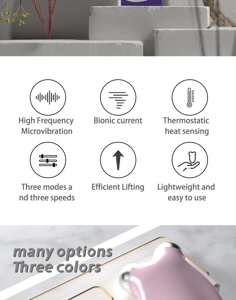 new 2026 Beauty Instrument, Household Facial Temperature Massage And Lifting Device, EMS Micro Current Pulse V-shaped Face Instrument, Device,_voghion.com