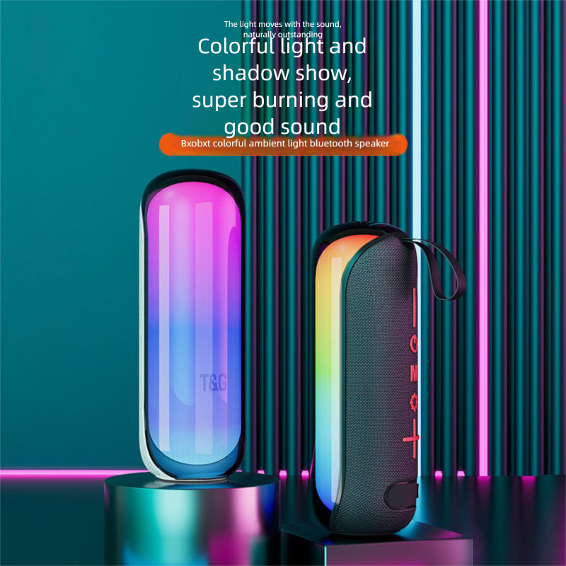 Internet Celebrity Style Music Pulse Wireless Home Light Bluetooth Speaker Outdoor Portable Subwoofer Card Slot_voghion.com