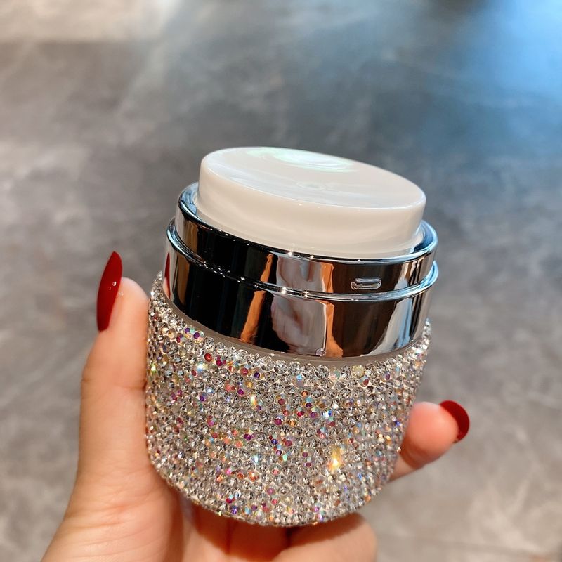 50 ml Airless pompfles voor crèmes en serums – luxe navulbare cosmetische container met diamantaccent (lekvrij, reisvriendelijk)_voghion.com