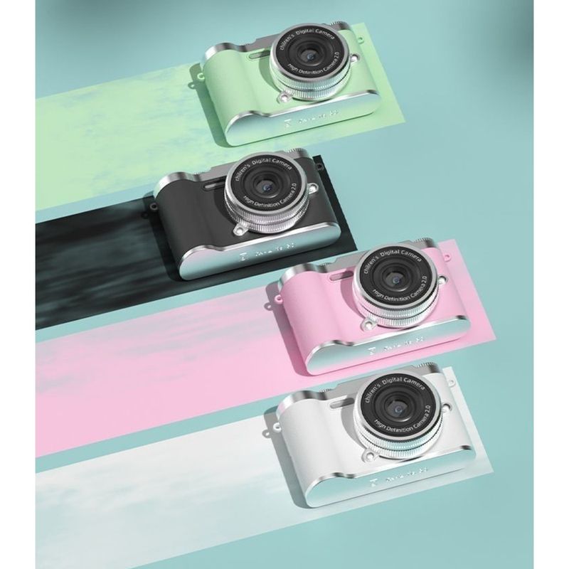 Zhao Lusi Same Style 100 Million Pixel Dual Student Selfie Digital Camera HD CCD Campus Portable_voghion.com