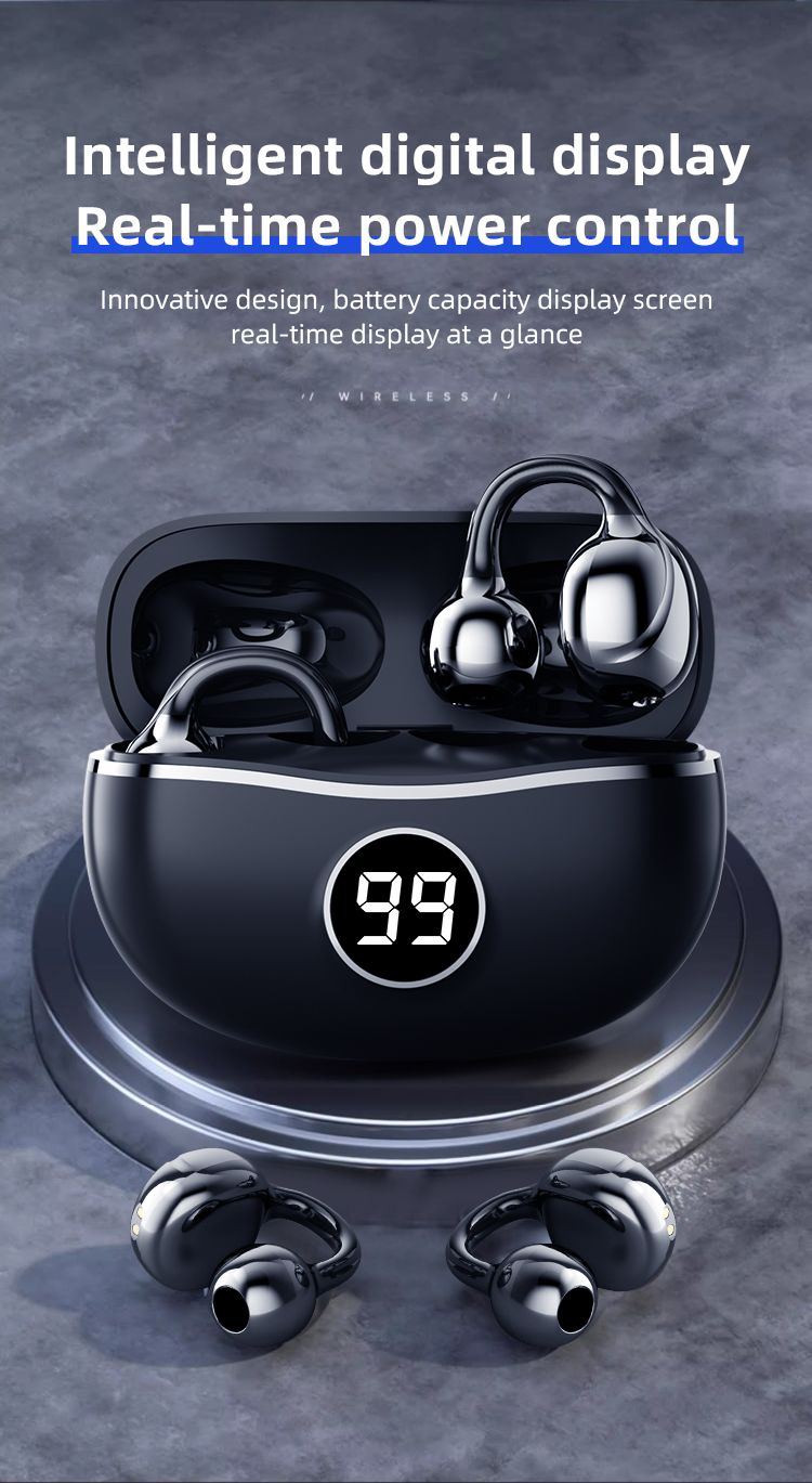 Drahtlose Kopfhörer Fone Bluetooth Headset Mit Mikrofon Freihändiger Noise Cancelling Kopfhörer Clip Ohr Musik Sport Gaming_voghion.com