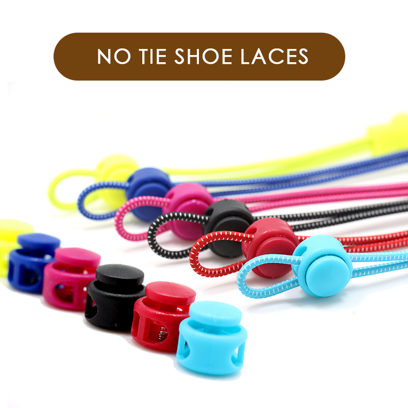 1 paio di lacci elastici sportivi senza cravatta per bambini adulti lacci pigri con chiusura accessori per scarpe lacci elastici a pois_voghion.com