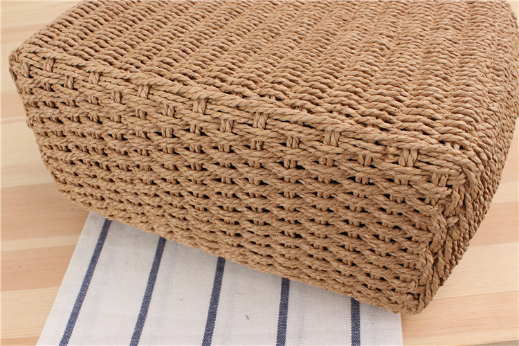 Minimalistyczna torba typu tote z papieru - styl ręcznie robionej torby plażowej z regulowanym uchwytem_voghion.com