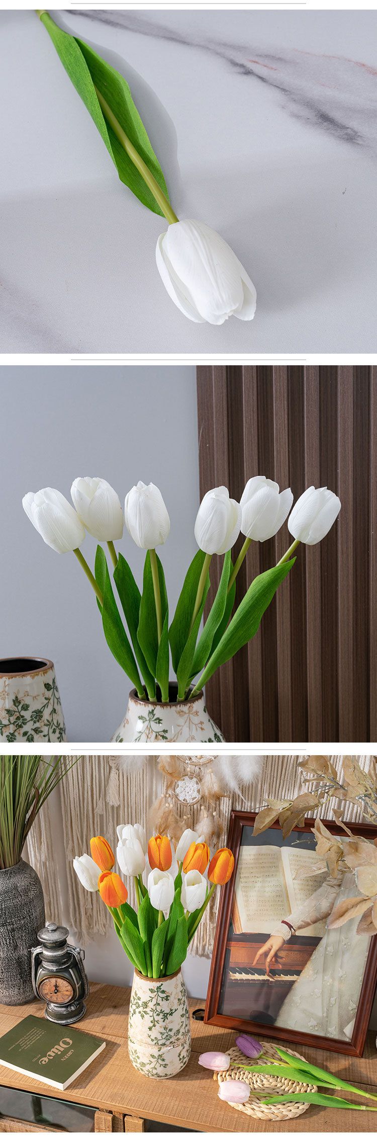 Artificial Decorations Flowers INS Style Dancing Stars Feel Tulip Artificial Flowers Manufacturers Home Decoration Wedding_voghion.com