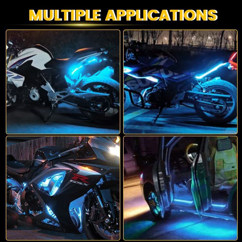 Feux décoratifs à LED pour motos, feux de golf, feux de pied, pack de 6 feux décoratifs populaires transfrontaliers_voghion.com