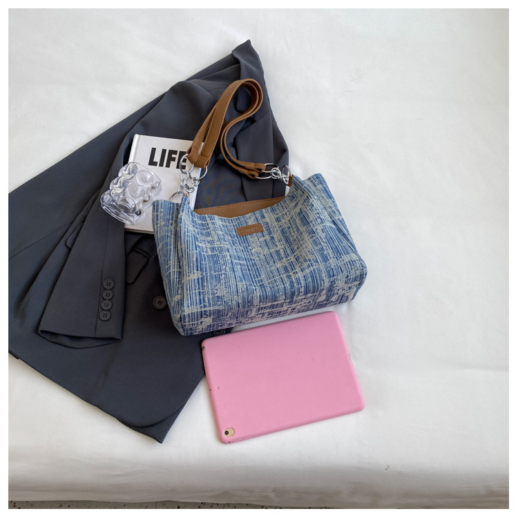 Nuova versione coreana della borsa di grande capacità Borsa a tracolla in tela casual All-match da donna Borsa a tracolla semplice moda Borsa da donna transfrontaliera_voghion.com