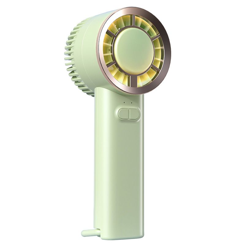 New USB Rechargeable Neck Hanging Fan - Portable Semiconductor Cooling, Leafless Design, High-Speed Turbo Wind For Outdoor Use, Silent & Lazy-Friendly_voghion.com
