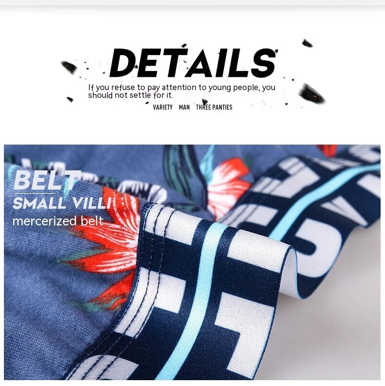 New2024 high-end byxor med fyra hörn, trendiga underkläder som andas sommar, flata vinkelshorts för män, personlig medelhög, ungdomlig sexig_voghion.com