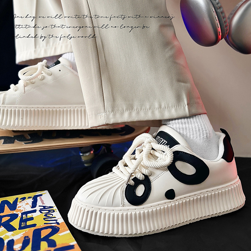 Niche Design Bear Bread Men Casual New National Trend Dad Skateboard Trendy Brand Live Streaming Men's Shoes_voghion.com