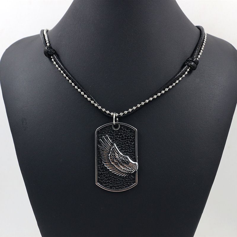 Collier avec pendentif rond hexagramme pour homme, accessoires punk, bijoux en alliage_voghion.com
