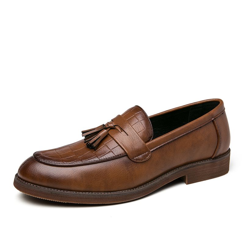 2022 Leren Casual Heren Loafers Band Slip On Mannelijke Dress Schoenen Vrijetijds Stijl Grote Maat 38-47 Goede Slijtvaste Zool_voghion.com