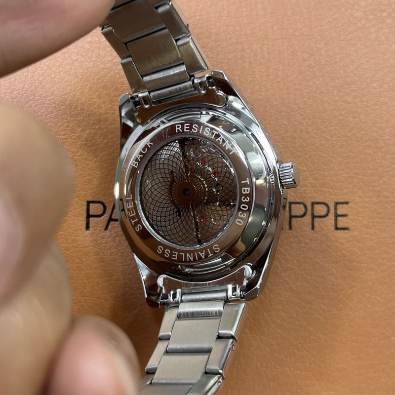 Double Calendar, New Watch Men's Automatic Mechanical Watch Simple Casual Steel Belt Waterproof Hollow Men's Watch Famous Watch_voghion.com