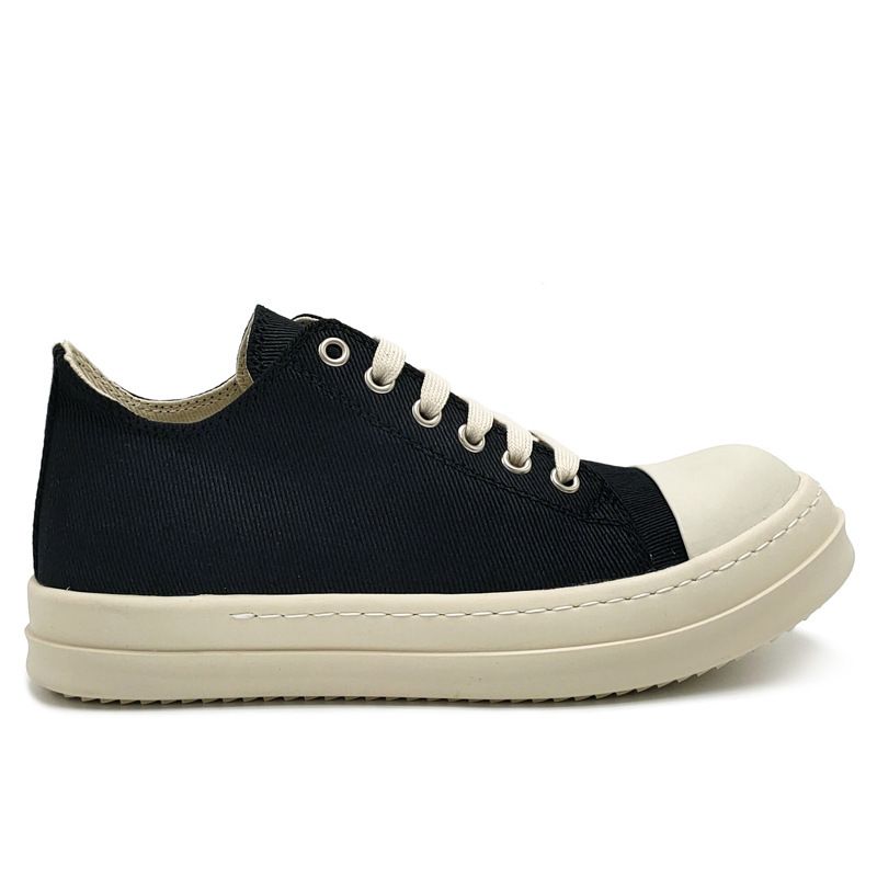 2024 New Low Top Men's Canvas Breathable Casual Sports Thick Sole Student Versatile Couple Lace Up Board Shoes_voghion.com