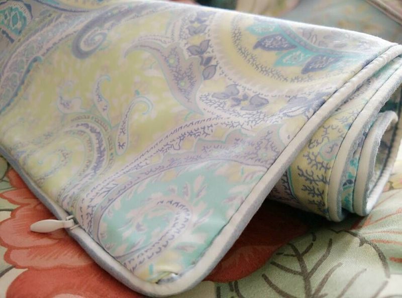 45 45 Cm 74 * 48 Cm Pair Of Pillows, 60 Count Cotton Satin AB Surface_voghion.com