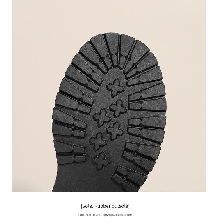 Vollrindleder ~ Weiche, nicht verschleißfeste Halbschuhe für Damen 2025 Neuankömmling Chunky Round Toe High Heel Britischer Stil JK Lederschuhe_voghion.com