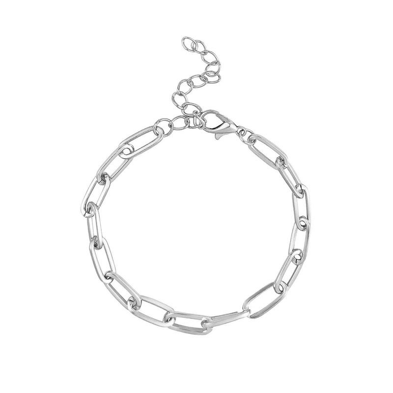 Collana corta quadrata alla moda e alla moda, con catena spessa e semplice, molto venduta per le donne su Instagram_voghion.com