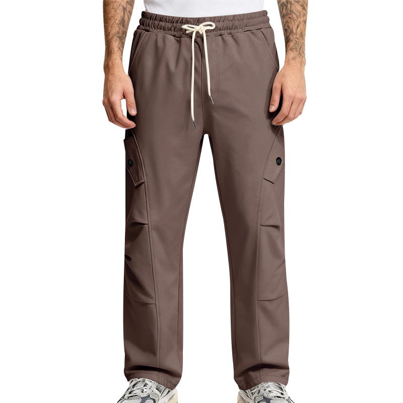 Pantaloni cargo da uomo in stile streetwear pesante – Joggers con cavallo basso e design multitasche – Pantaloni hip-hop oversize per abbigliamento casual_voghion.com
