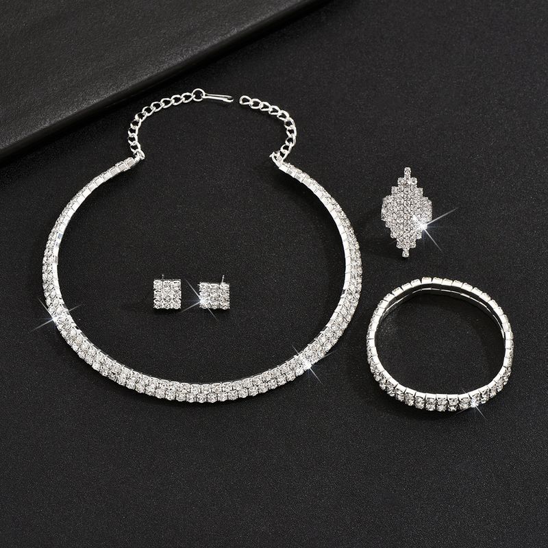 Accessori da sposa in saldo, gioielli per abito da sposa, orecchini girocollo, bracciale e anello._voghion.com