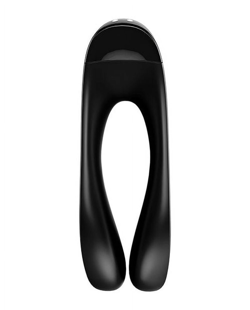 Vibratore da dito Satisfyer Candy Cane - Nero_voghion.com