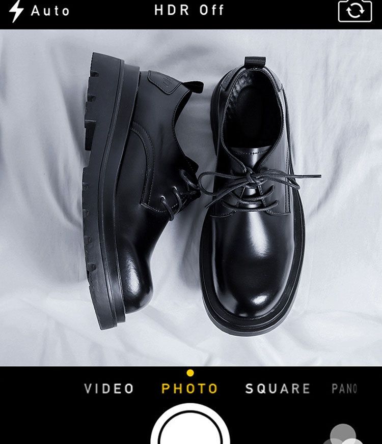 WalkPrime Derby da uomo, stivali bassi Martin, stile britannico, punta tonda, robusti, neri, scarpe casual in pelle con suola spessa, versatili_voghion.com