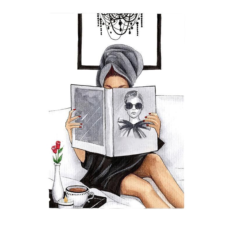 Canvas Core Fashion Perfume Bag Beauty Hanging Modern Home High-end Decorative Painting_voghion.com