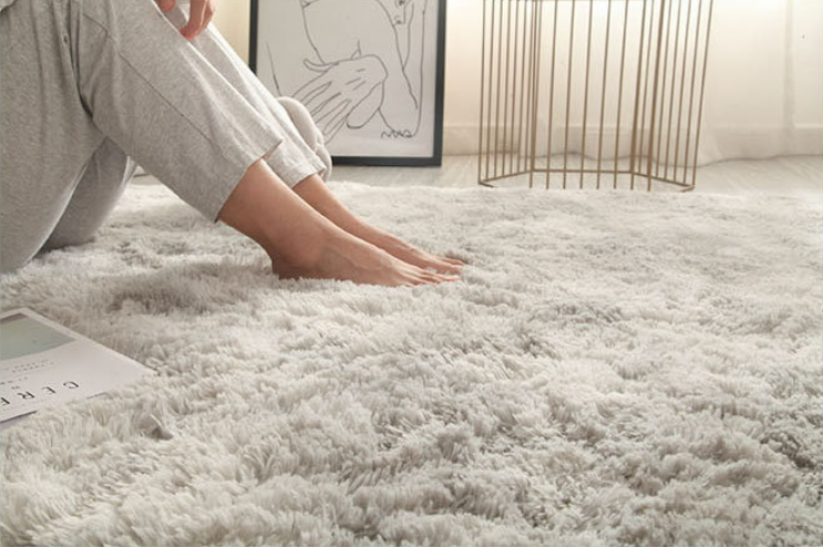 Carpet bedroom covered with Nordic ins, living room, coffee table, bedside girl room, under the bed, plush mesh red carpet floor mat_voghion.com