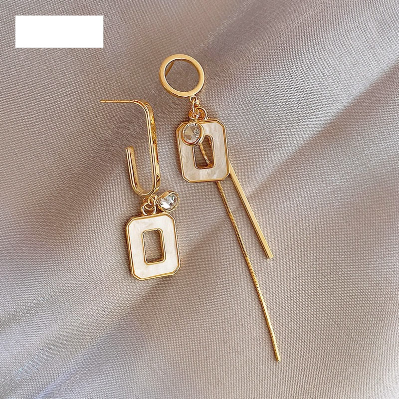 Pendientes de mujer con borlas largas que combinan con todo, estilo AB, pendientes de red con temperamento, accesorios de moda para las orejas en color rojo_voghion.com