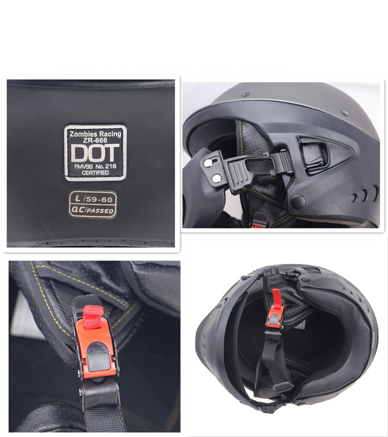 Casco de motocicleta Casco de motocicleta con mandíbula desmontable_voghion.com