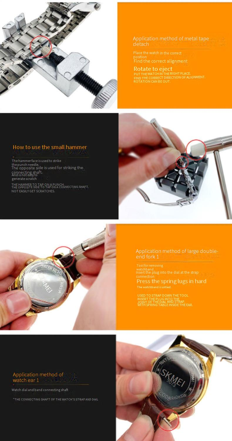 Watch Repair Kit 146 Tool Kit Remove Watch Band Opener Repair Kit Change The Watch Strap And The Battery_voghion.com