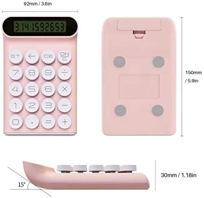 Mechanischer Schalter-Taschenrechner, Handgerät für den täglichen und einfachen Büroalltag, 10-stelliges großes LCD-Display_voghion.com