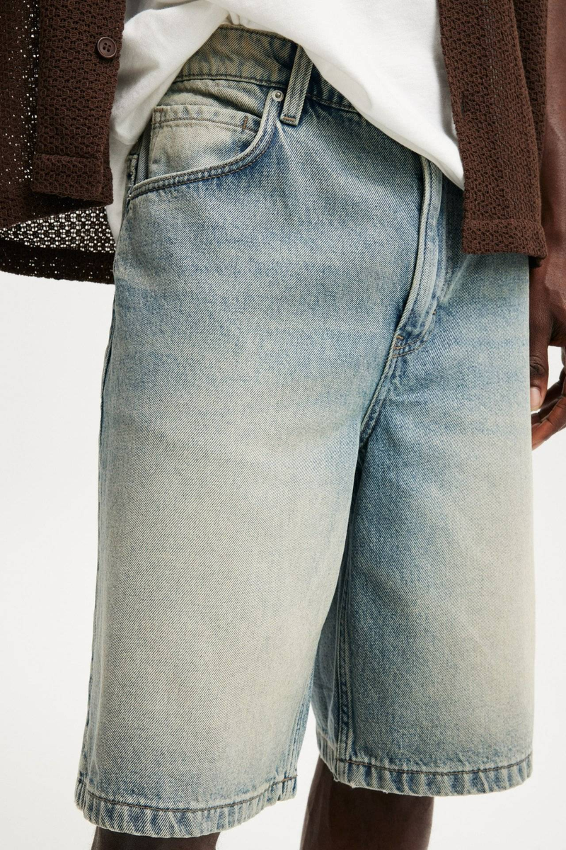 Moda masculina, roupas retrô lavadas, hip hop, bordado, fofoca, bola, homens e mulheres, casual, solto, jeans, shorts_voghion.com