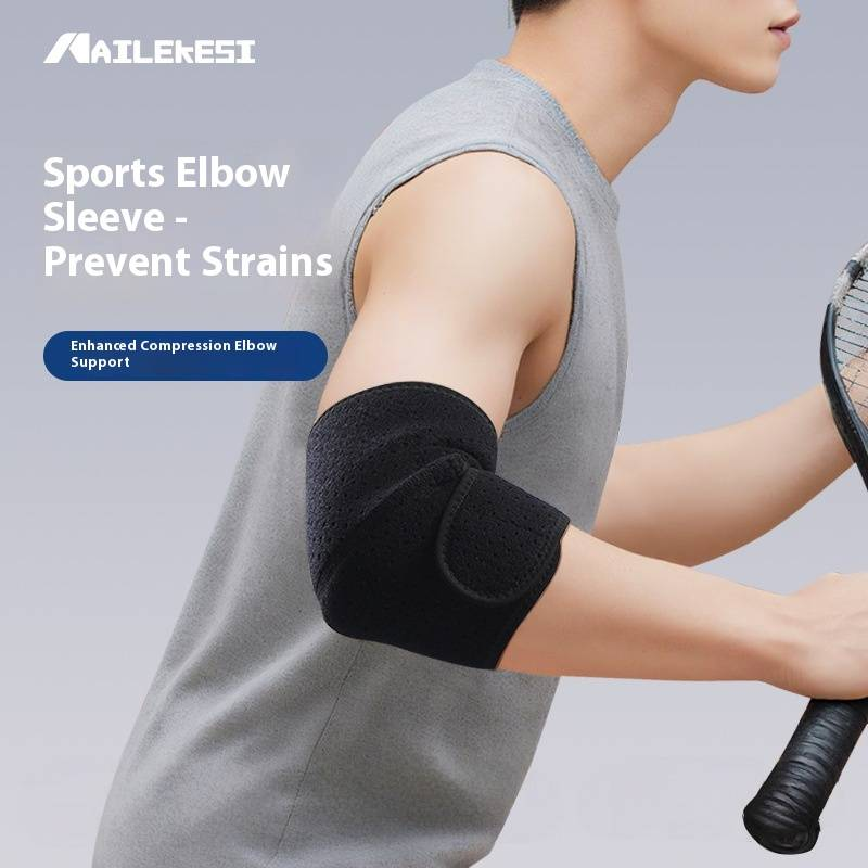 Breathable Arm Sleeve For Sports Support - Compression Elbow Wrap For Basketball, Tennis, Gym & Plank Training (Unisex, Moisture-Wicking)_voghion.com