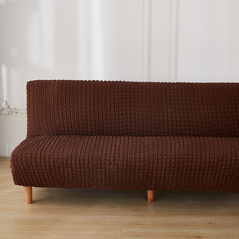 Stretchable Bubble Gauze Sofa Cover, Full Coverage Slipcover For Armless Sofa, Foldable Bed Cover, Modern Minimalist Home Decor_voghion.com