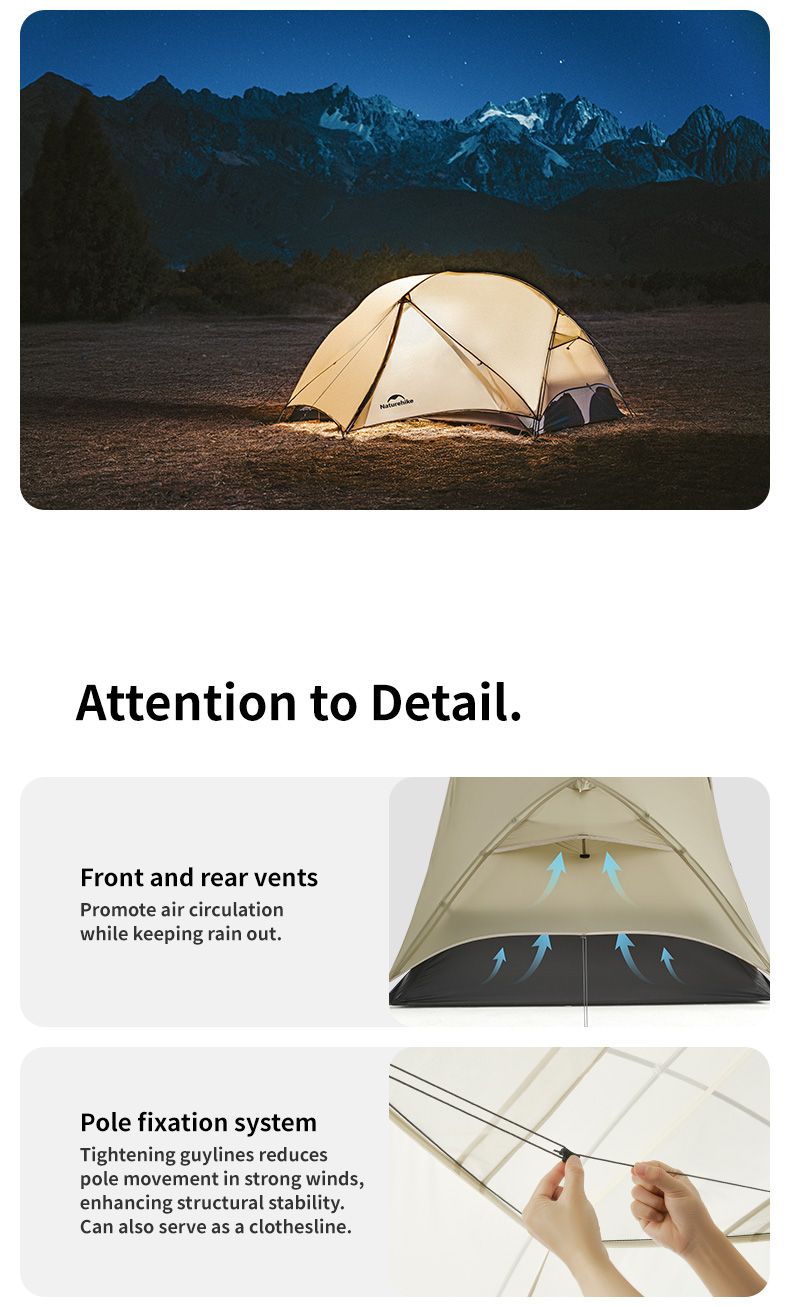 Tenda Mongar UL 2 per 2 persone, tenda da campeggio ultraleggera 20D, tenda da viaggio impermeabile, tenda da campeggio per escursionismo e sopravvivenza all'aperto_voghion.com