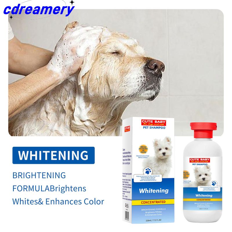 Cross-Border Pet Shampoo: Solução 2 em 1 para cães e gatos - Pulverizador de banho suave e shampoo de limpeza_voghion.com