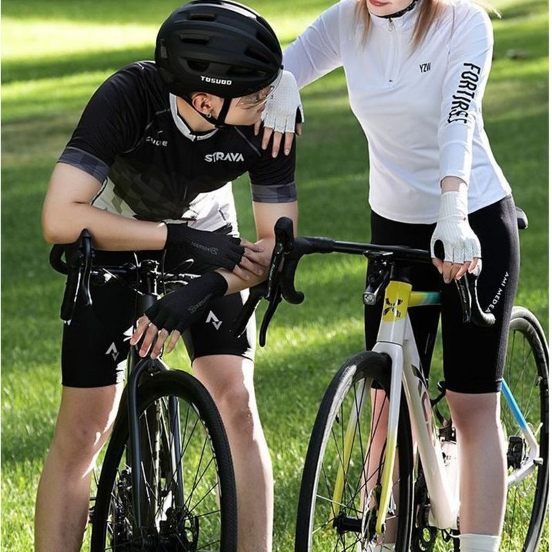 Riding Gloves For Summer Road Semi Finger Mountain Biking, Men's And Women's Cycling, Sun Protection, Shock Absorption,_voghion.com