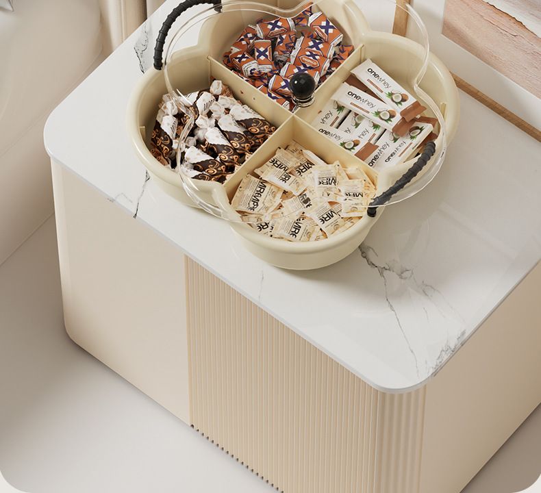 Vassoio per snack in plastica – Portafrutta e caramelle multi-scomparto per tavolino da salotto (portafrutta resistente e leggero)_voghion.com